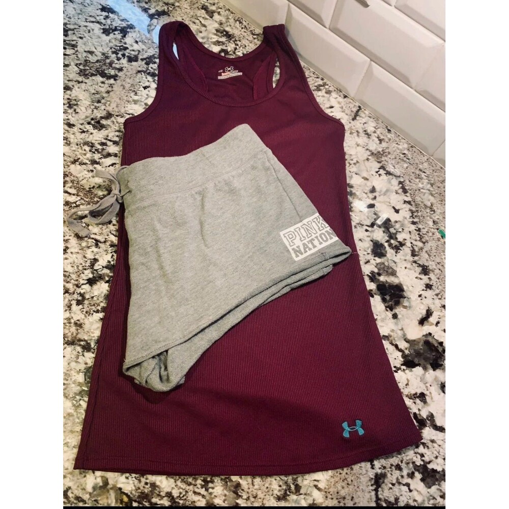 Under Armour Shirt and Pink Shorts Bundle